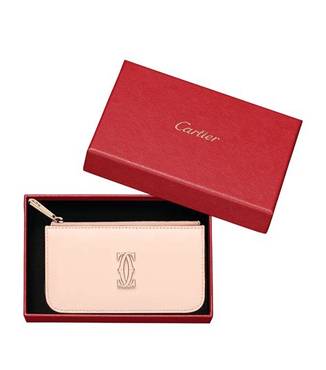 cartier card holder pink|cartier credit card holder.